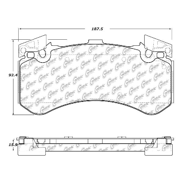 2013-2018 Audi S6 Disc Brake Pad Set - Front (Centric)
