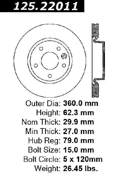 2010-2016 Land Rover LR4 Disc Brake Rotor - Front (Centric)