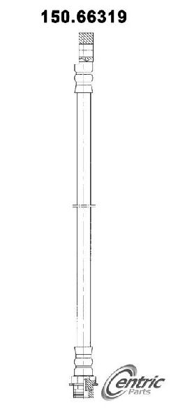 1998-2004 GMC Jimmy Brake Hydraulic Hose - Rear Lower or Rear Right (Centric)