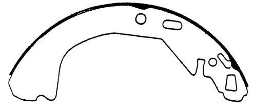 1996-2002 Chevrolet Cavalier Drum Brake Shoe - Rear (Centric)