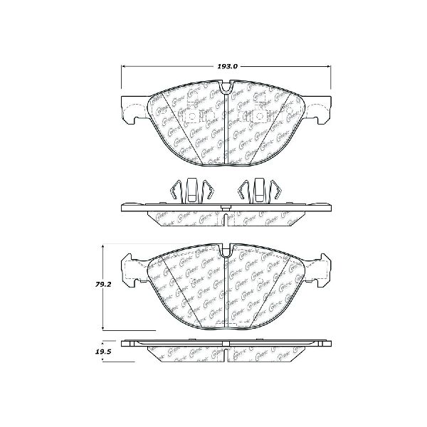 2008-2019 BMW X6 Disc Brake Pad Set - Front (Centric)