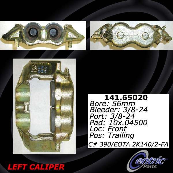 1980-1985 Ford E-350 Econoline Disc Brake Caliper - Front Right (Centric)