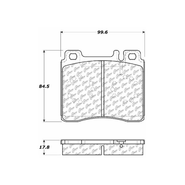 1994-1999 Mercedes-Benz S320 Disc Brake Pad Set - Front (Centric)