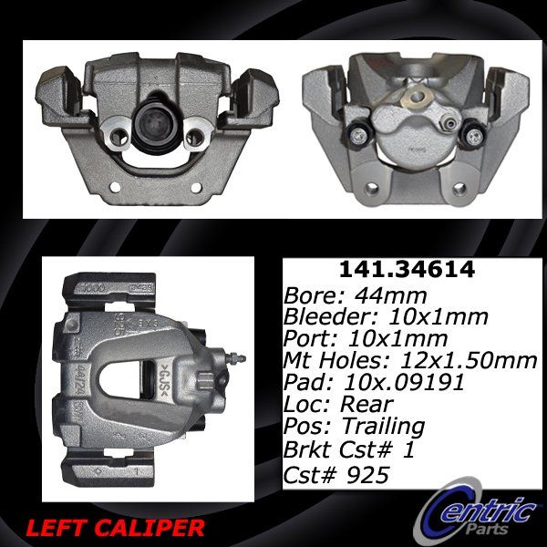 2011-2015 BMW 750i Disc Brake Caliper - Rear Left (Centric)