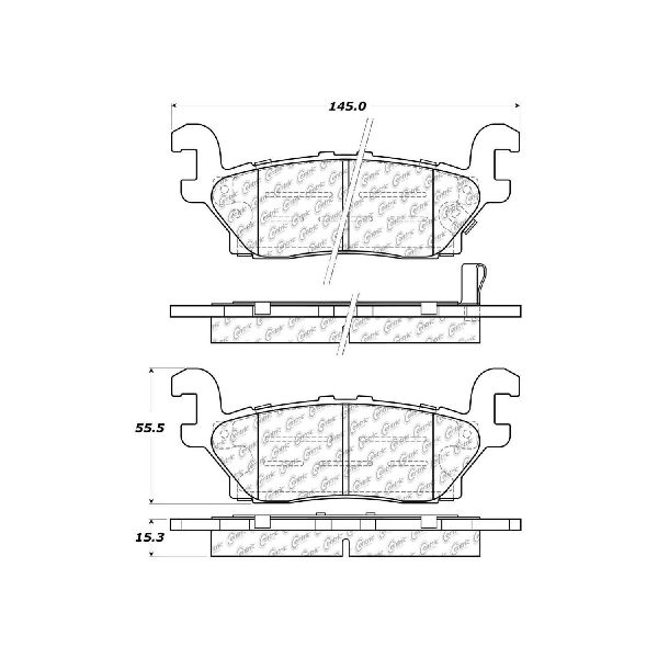 2009-2010 Hummer H3T Disc Brake Pad Set - Rear (Centric)