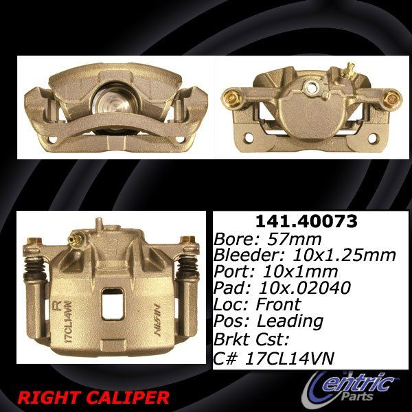 1993-1995 Honda Civic Disc Brake Caliper - Front Right (Centric)
