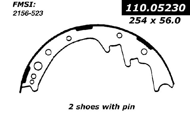 1974-1993 Toyota Pickup Drum Brake Shoe - Rear (Centric)