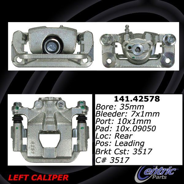 2011-2017 Nissan Juke Disc Brake Caliper - Rear Left (Centric)