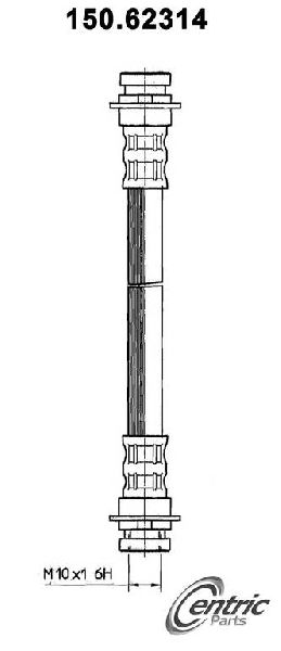1982-2005 Chevrolet Cavalier Brake Hydraulic Hose - Rear (Centric)