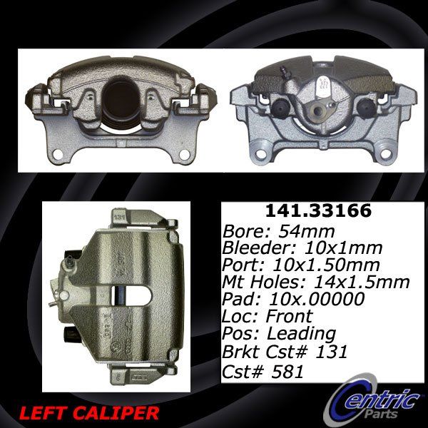 2015-2019 Volkswagen Beetle Disc Brake Caliper - Front Left (Centric)