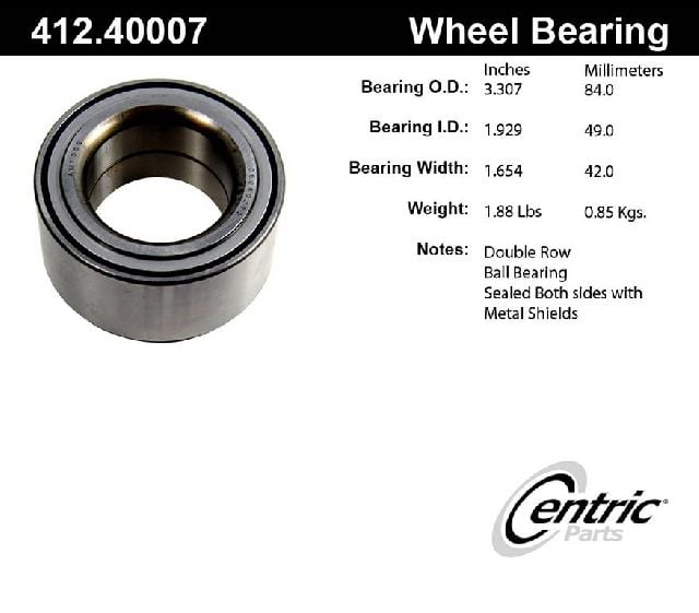 2003-2006 Acura MDX Wheel Bearing - Rear (Centric)