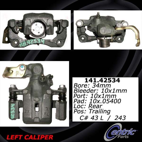 1991-1994 Nissan Maxima Disc Brake Caliper - Rear Right (Centric)