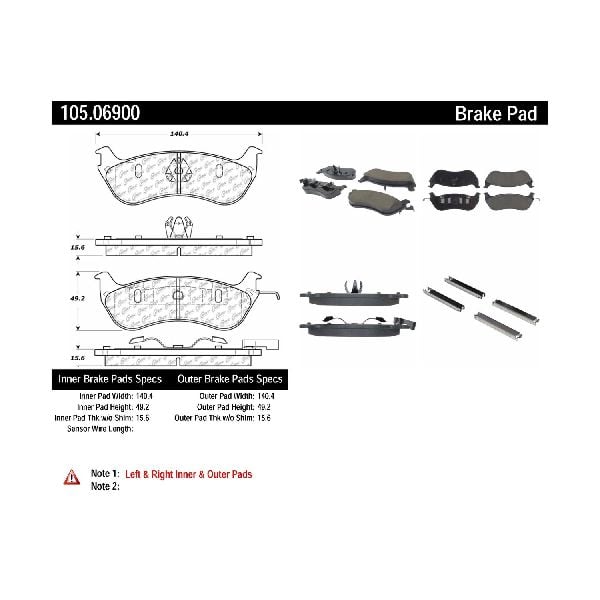 1996-2002 Lincoln Town Car Disc Brake Pad Set - Rear (Centric)