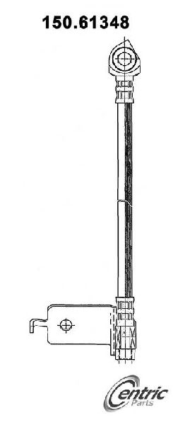 1992-1997 Ford Crown Victoria Brake Hydraulic Hose - Rear or Rear Right (Centric)