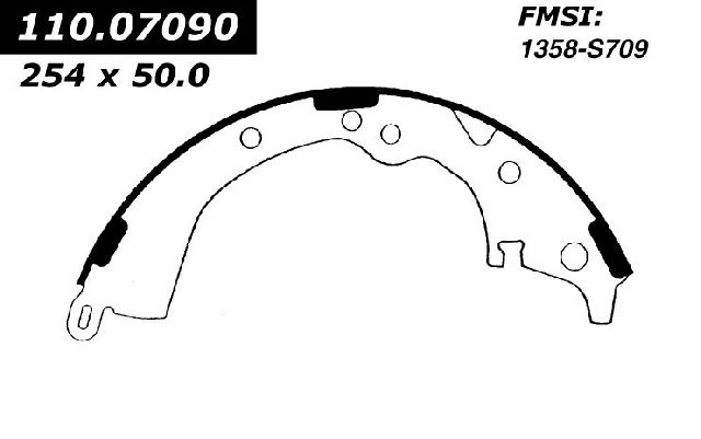 1995-1997 Toyota Previa Drum Brake Shoe - Rear (Centric)