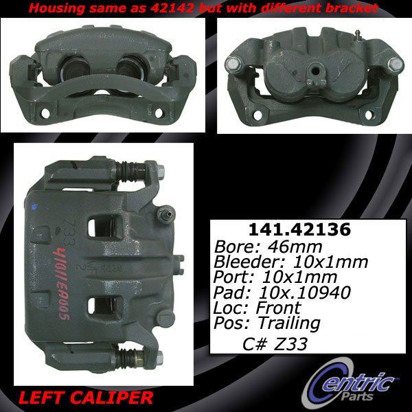 2009-2012 Suzuki Equator Disc Brake Caliper - Front Left (Centric)
