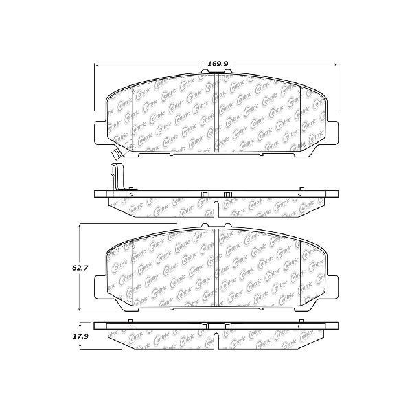 2011-2013 INFINITI QX56 Disc Brake Pad Set - Front (Centric)