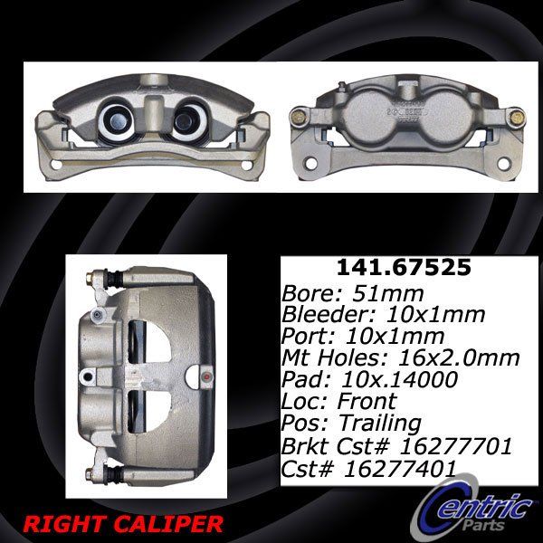 2011-2018 Ram 3500 Disc Brake Caliper - Rear Right (Centric)