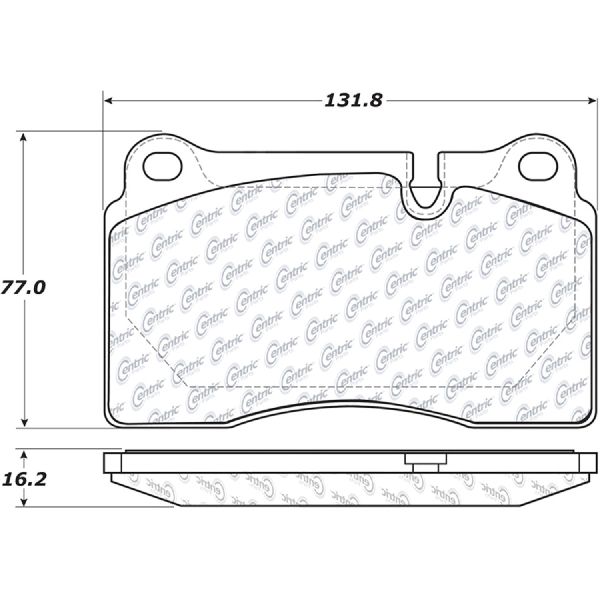 2006-2009 Land Rover Range Rover Sport Disc Brake Pad Set - Front (Centric)