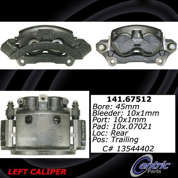 2003-2008 Dodge Ram 2500 Disc Brake Caliper - Rear Left (Centric)