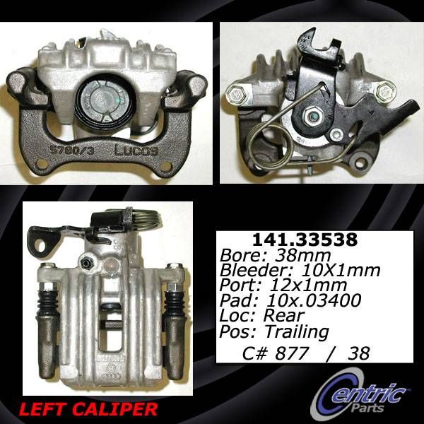 1998-2004 Audi A6 Disc Brake Caliper - Rear Left (Centric)