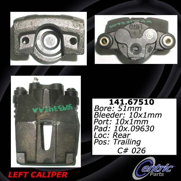 2003-2004 Dodge Dakota Disc Brake Caliper - Rear Right (Centric)