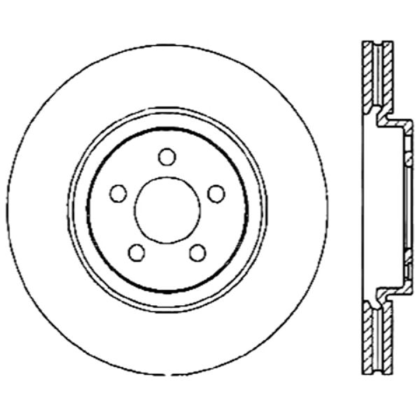 2004-2012 Volvo S40 Disc Brake Rotor - Front (Centric)