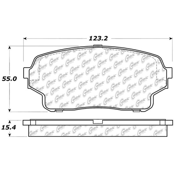 2004-2006 Suzuki XL-7 Disc Brake Pad Set - Front (Centric)
