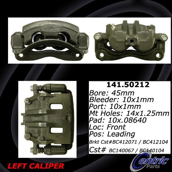 2002-2005 Kia Sedona Disc Brake Caliper - Front Left (Centric)