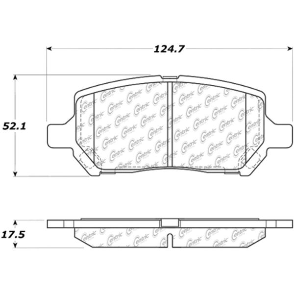 2007-2010 Pontiac G5 Disc Brake Pad Set - Front (Centric)