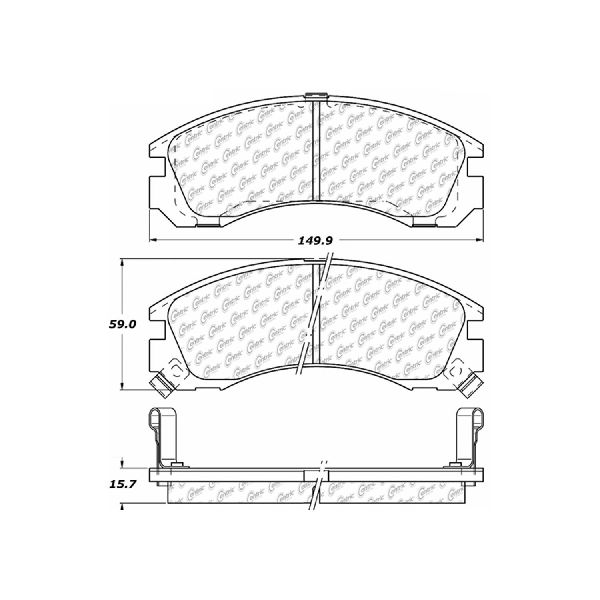 2018-2022 Mitsubishi Outlander PHEV Disc Brake Pad Set - Front (Centric)