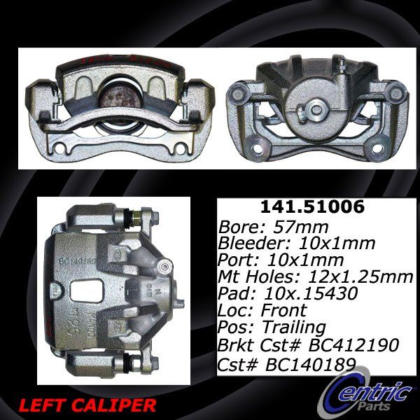 2013-2014 Hyundai Elantra Coupe Disc Brake Caliper - Front Left (Centric)