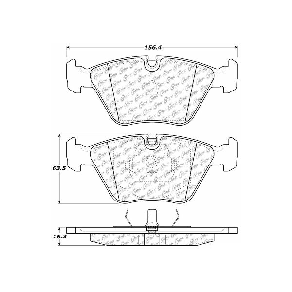 1997-2006 Jaguar XK8 Disc Brake Pad Set - Front (Centric)