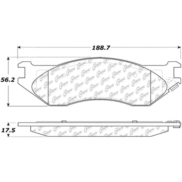 2004-2006 Dodge Durango Disc Brake Pad Set - Front (Centric)