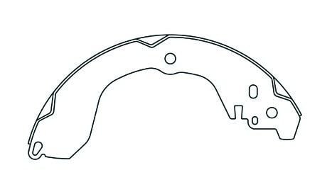 2008-2009 Dodge Avenger Drum Brake Shoe - Rear (Centric)