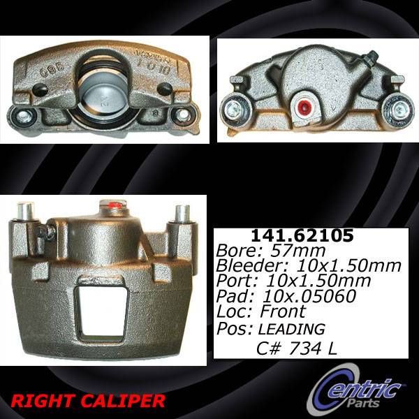 1992-2005 Chevrolet Cavalier Disc Brake Caliper - Front Left (Centric)