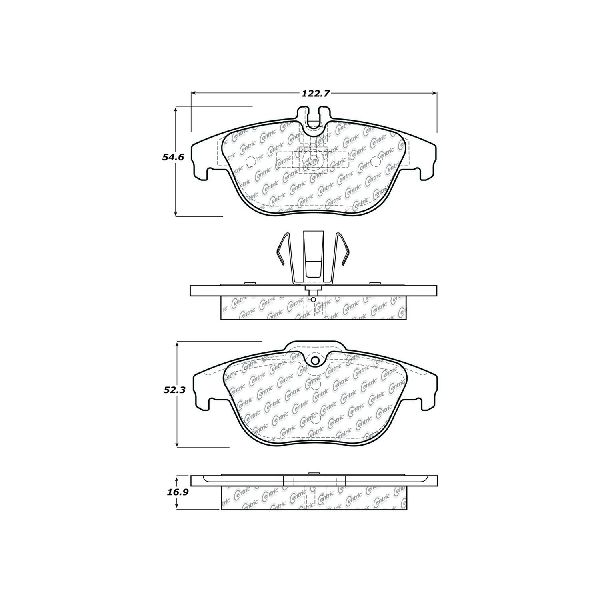 2008-2009 Mercedes-Benz C280 Disc Brake Pad Set - Rear (Centric)