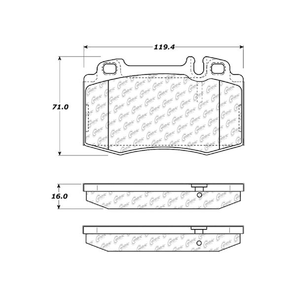 2001-2006 Mercedes-Benz S600 Disc Brake Pad Set - Front (Centric)