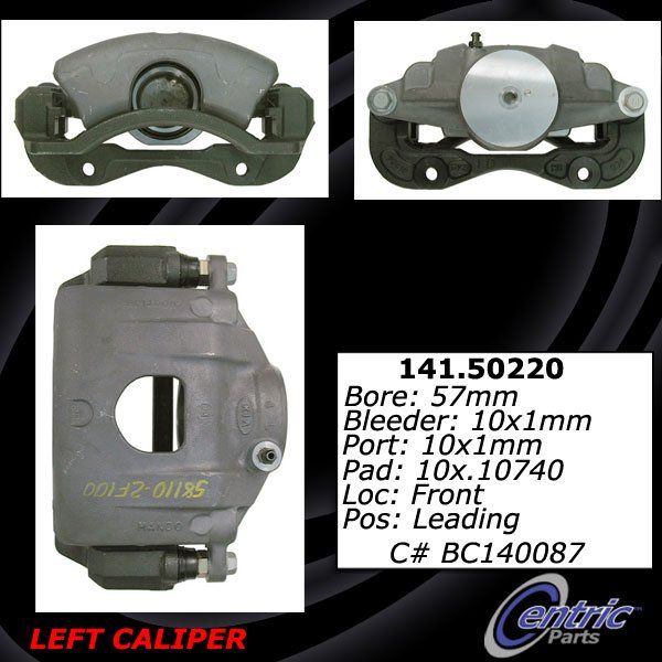 2004-2009 Kia Spectra Disc Brake Caliper - Front Left (Centric)