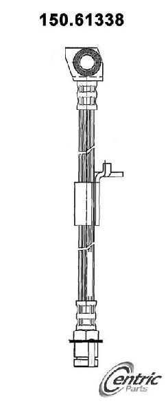 1989-1995 Ford Taurus Brake Hydraulic Hose - Rear Left (Centric)