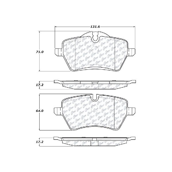 2013-2016 Mini Cooper Paceman Disc Brake Pad Set - Front (Centric)