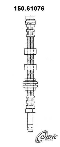 1995-2000 Ford Contour Brake Hydraulic Hose - Front (Centric)