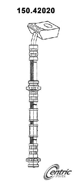1986-1988 Nissan Maxima Brake Hydraulic Hose - Front Right (Centric)