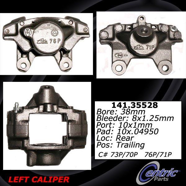 1994 Mercedes-Benz E500 Disc Brake Caliper - Rear Left (Centric)
