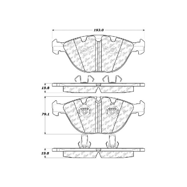 2007-2008 BMW Alpina B7 Disc Brake Pad Set - Front (Centric)