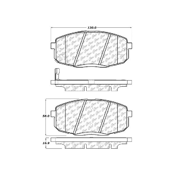 2009-2012 Hyundai Elantra Disc Brake Pad Set - Front (Centric)