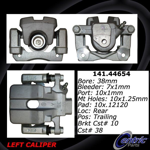 2012 Lexus ES350 Disc Brake Caliper - Rear Left (Centric)