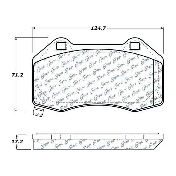 2007-2010 Chevrolet Cobalt Disc Brake Pad Set - Front (Centric)