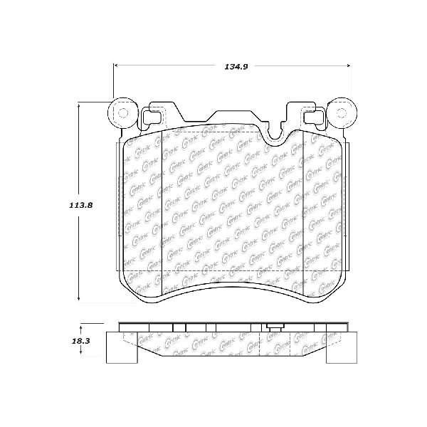 2010-2018 BMW X6 Disc Brake Pad Set - Front (Centric)