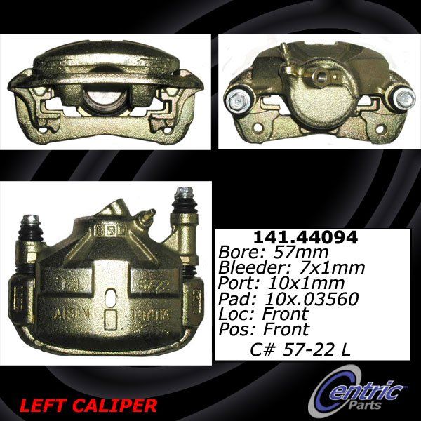 1987 Toyota Camry Disc Brake Caliper - Front Left (Centric)